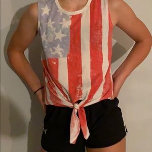 Women’s American flag tank top